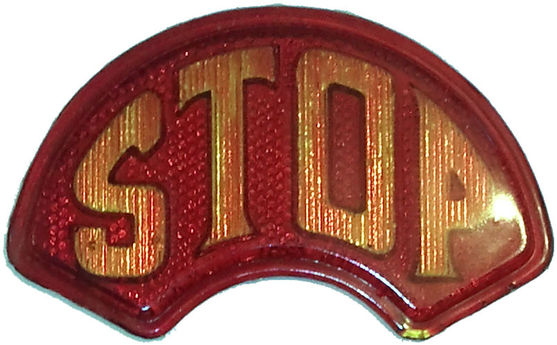 1931 STOP lens dual color. - Click Image to Close