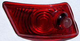 1940 Coupe Left tail light lens - Click Image to Close