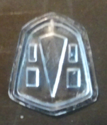 1948-1951 Tail light badge painted