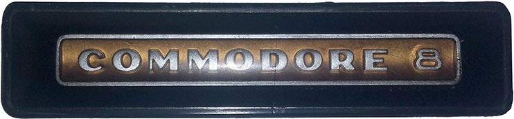 Commodore 8 Glove Box plaque