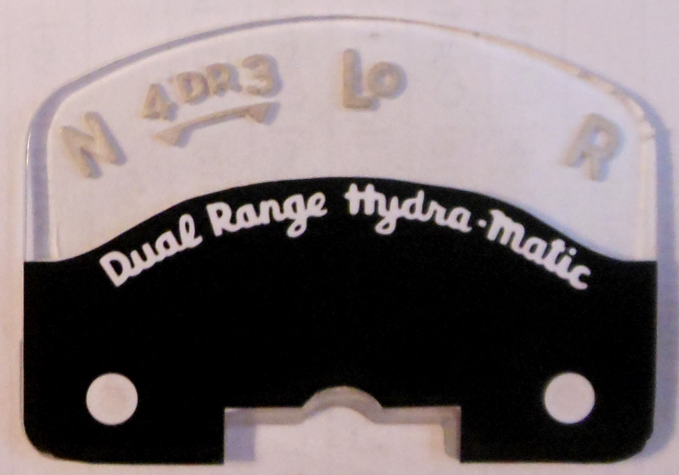 Dual Range Hydra-Matic shift indicator
